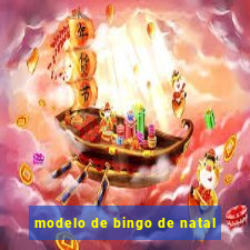 modelo de bingo de natal