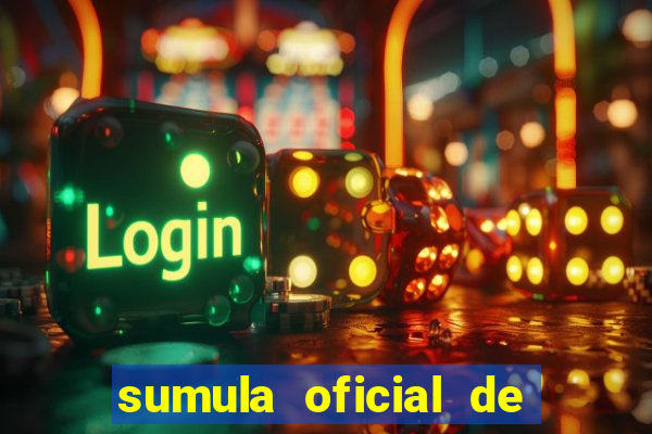 sumula oficial de futebol 7 society excel