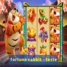 fortune rabbit - teste