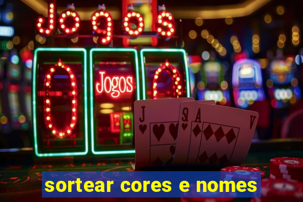 sortear cores e nomes