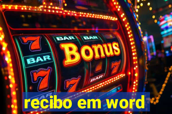 recibo em word