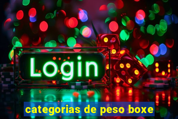 categorias de peso boxe