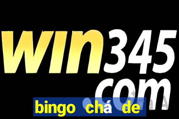 bingo chá de bebê excel