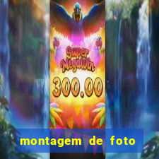 montagem de foto com camisa de time de futebol