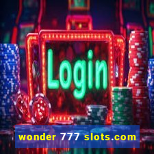 wonder 777 slots.com