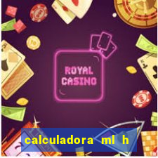calculadora ml h para mcg kg min