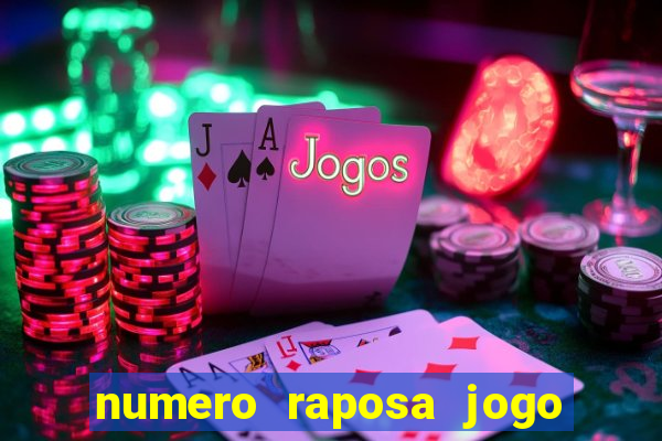numero raposa jogo do bicho