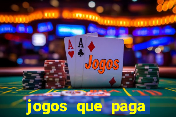 jogos que paga dinheiro de verdade no pix