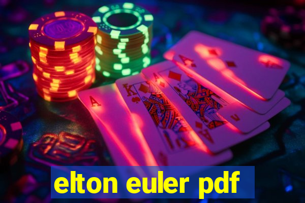 elton euler pdf