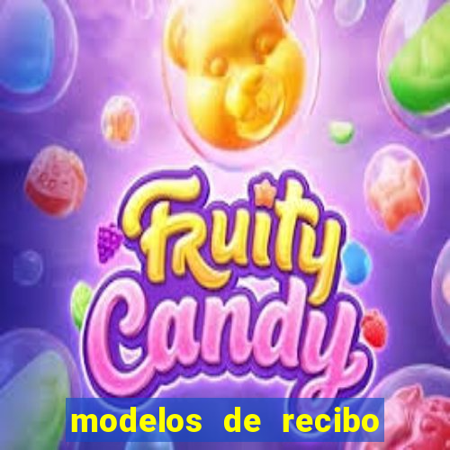 modelos de recibo de pagamento word