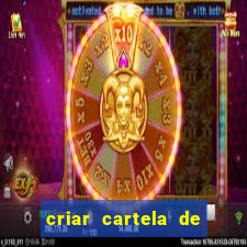 criar cartela de bingo no word