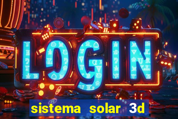 sistema solar 3d em movimento
