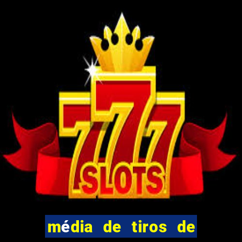 média de tiros de meta por jogo