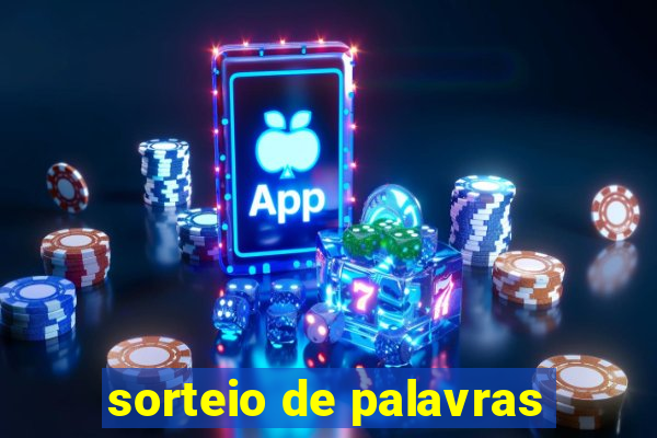 sorteio de palavras